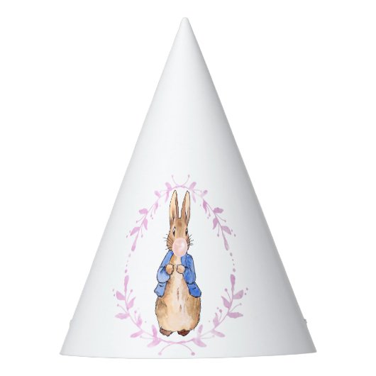 Peter the Rabbit Bgloing Pink Bubble gom Feesthoedjes (Voorkant)