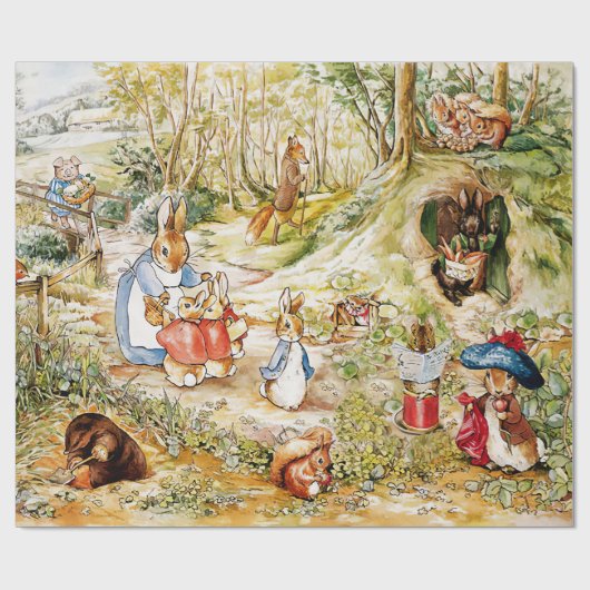 Peter the Rabbit Cadeaupapier (Vlak)