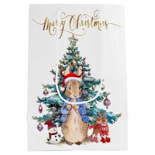Peter the Rabbit Celebrates kerst Medium Cadeauzakje (Achterkant)