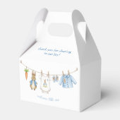 Peter the Rabbit Cute Clothesline Baby Shower   Bedankdoosjes (Achterkant)