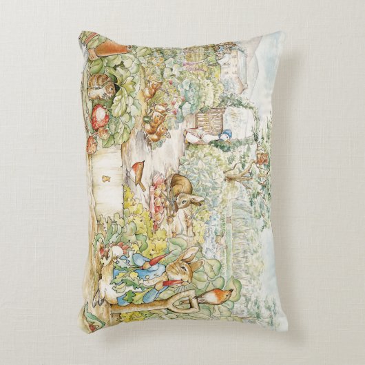 Peter the Rabbit en Jemima Puddleduck Accent Kussen (Voorkant(Verticaal))