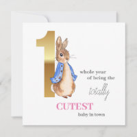 Peter the Rabbit First Birthday