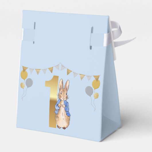 Peter the Rabbit First Birthday Bedankdoosjes (Achterkant)