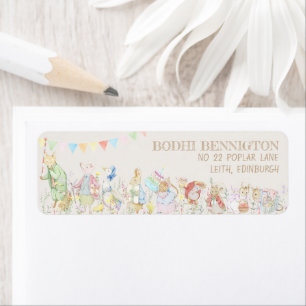 Peter the Rabbit First Birthday Etiket