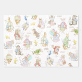 Peter the Rabbit First Birthday Inpakpapier Vel (Voorkant)