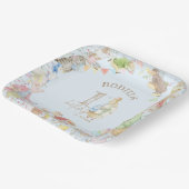 Peter the Rabbit First Birthday Papieren Bordje (Gebogen)