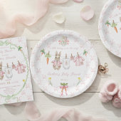 Peter the Rabbit Girl Clothesline Baby Shower Papieren Bordje