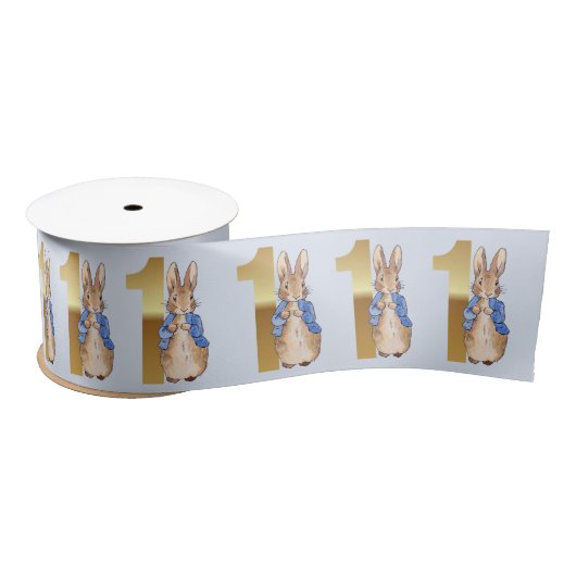 Peter the Rabbit Gold 1st Birthday Number One Lint (Spoel)