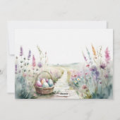 Peter the Rabbit Happy Easter Feestdagenkaart (Achterkant)