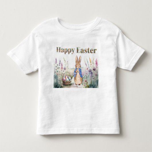 Peter the Rabbit Happy Easter Kinder Shirts (Voorkant)