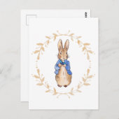 Peter the Rabbit Holding a Blue Butterfly Briefkaart (Voorkant / Achterkant)