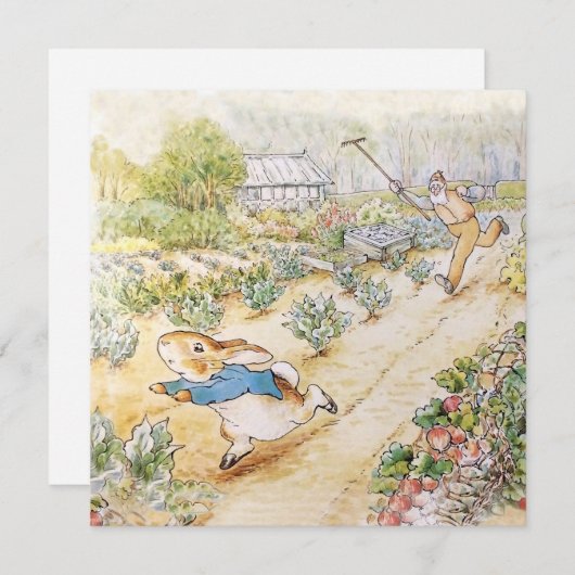 Peter the Rabbit in Mr Mc Gregor's Garden Bedankkaart (Voorkant / Achterkant)