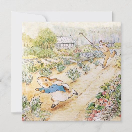 Peter the Rabbit in Mr Mc Gregor's Garden Bedankkaart (Voorkant)