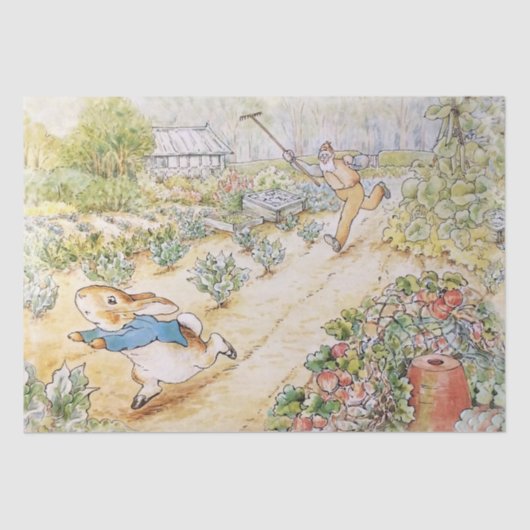 Peter the Rabbit in Mr Mc Gregor's Garden Tissuepapier (Voorkant)