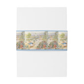 Peter the Rabbit in Mr Mc Gregor's Garden Uitnodigingen Wikkel (Achterkant Voorbeeld)