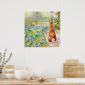 Peter the Rabbit in Mr Mc Gregor's Vegie Garden Poster (Keuken)