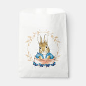 Peter the Rabbit in Pot met Blue Butterflies Bedankzakje (Voorkant)