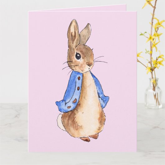 Peter the Rabbit Kaart (Gele Bloem)