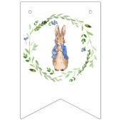 Peter the Rabbit met Green leaf Wreath Vlaggetjes (Derde vlag)