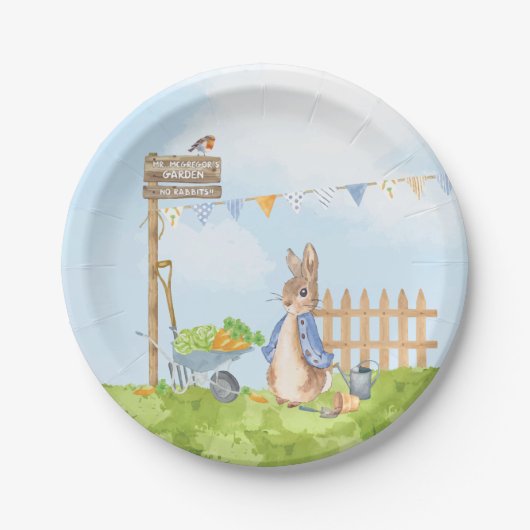 Peter the Rabbit Papieren Bordje (Voorkant)
