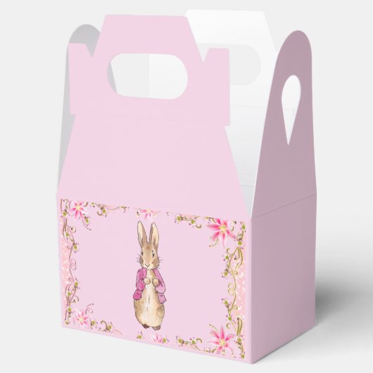Peter the Rabbit Pink jack Floral Lijst Bedankdoosjes (Geopend)