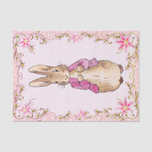 Peter the Rabbit Pink jack Floral Lijst Tissuepapier