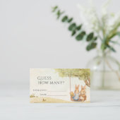 Peter the Rabbit  raad eens hoeveel Informatiekaartje (Staand voorkant)