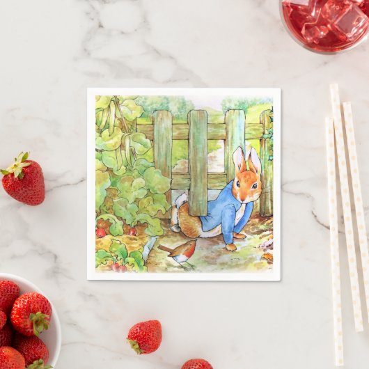 Peter the Rabbit Sneaking in Mc Gregor's Garden Servet (Insitu)