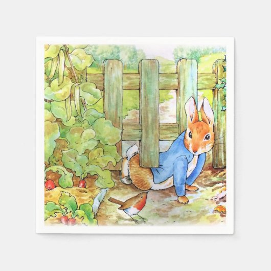 Peter the Rabbit Sneaking in Mc Gregor's Garden Servet (Voorkant)