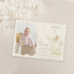 Peter the Rabbit Some Bunny 1st Birthday Foto Kaart