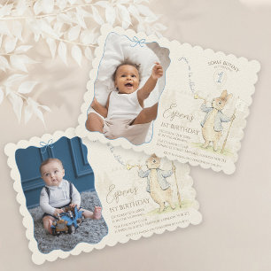 Peter the Rabbit Some Bunny 1st Birthday Foto Kaart