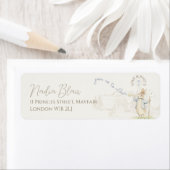 Peter the Rabbit Some Bunny Beatrix 1st Birthday Etiket (Insitu)