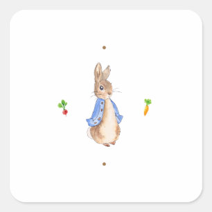 Peter the Rabbit Vierkante Sticker