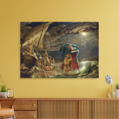 Peter Walks on Water, 1806 Canvas Afdruk (Insitu (Woonkamer))