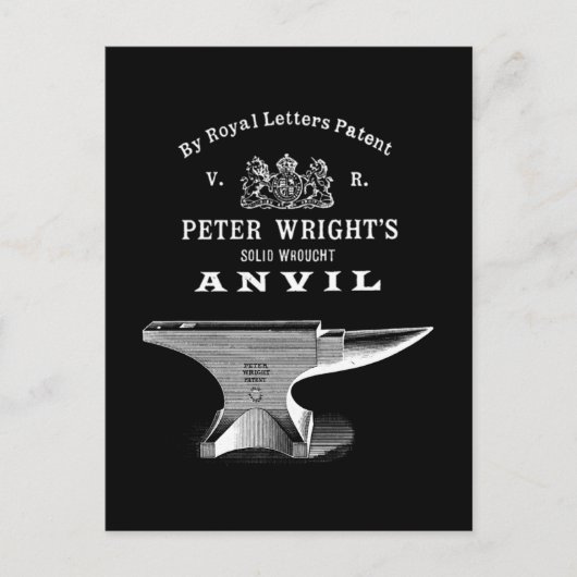  Peter Wright Anvil Blacksmithing Briefkaart (Voorkant)