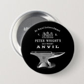 Peter Wright Anvil Blacksmithing Ronde Button 7,6 Cm (Voorkant /achterkant)