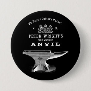 Peter Wright Anvil Blacksmithing Ronde Button 7,6 Cm