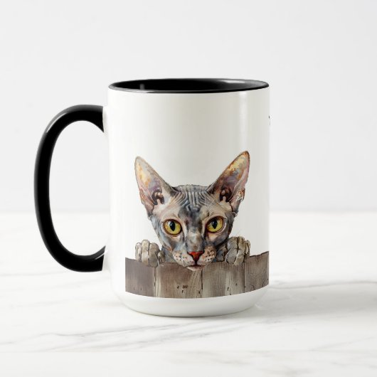 Peterbald Chat Mug (Gauche)