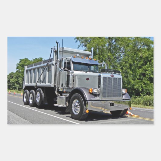 Peterbilt Dump Truck Stickers (Voorkant)