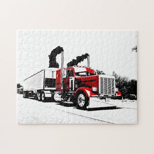 Peterbilt Puzzle doorblazen Legpuzzel (Horizontaal)