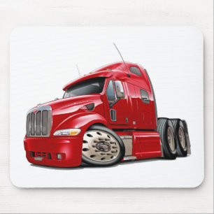 Peterbilt Red Truck Muismat