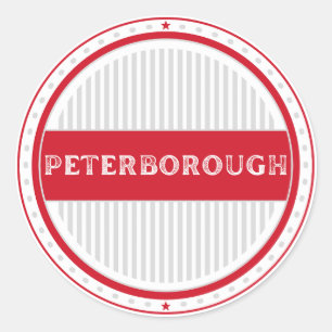 Peterborough City Pride Embleem – Engelse identite Ronde Sticker