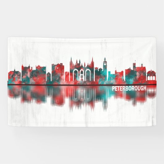 Peterborough England Skyline Spandoek (Horizontaal)