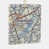 Peterborough ON Map Keramisch Ornament (Rechts)