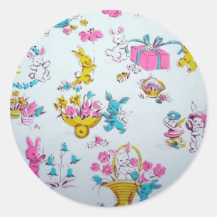 PeterEaster Bunny Konijn Ronde Sticker
