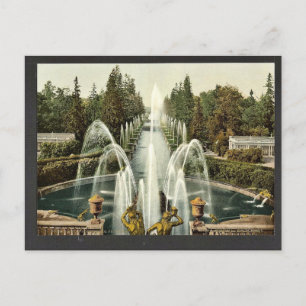 Peterhof, naar het zee, Sint-Petersburg, Rusland Briefkaart