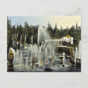 Peterhof uit Castle, Sint-Petersburg, les Rusland Briefkaart