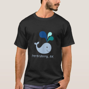 Petersburg Alaska goot de Cartoon van de walvisvaa T-shirt