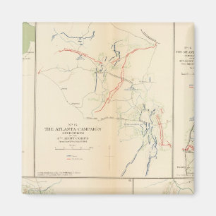 Petersburg, Va, Atlanta-campagne Magneet