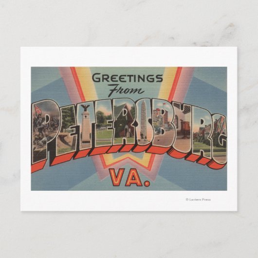 Petersburg, Virginia - grote brievenbussen Briefkaart (Voorkant)